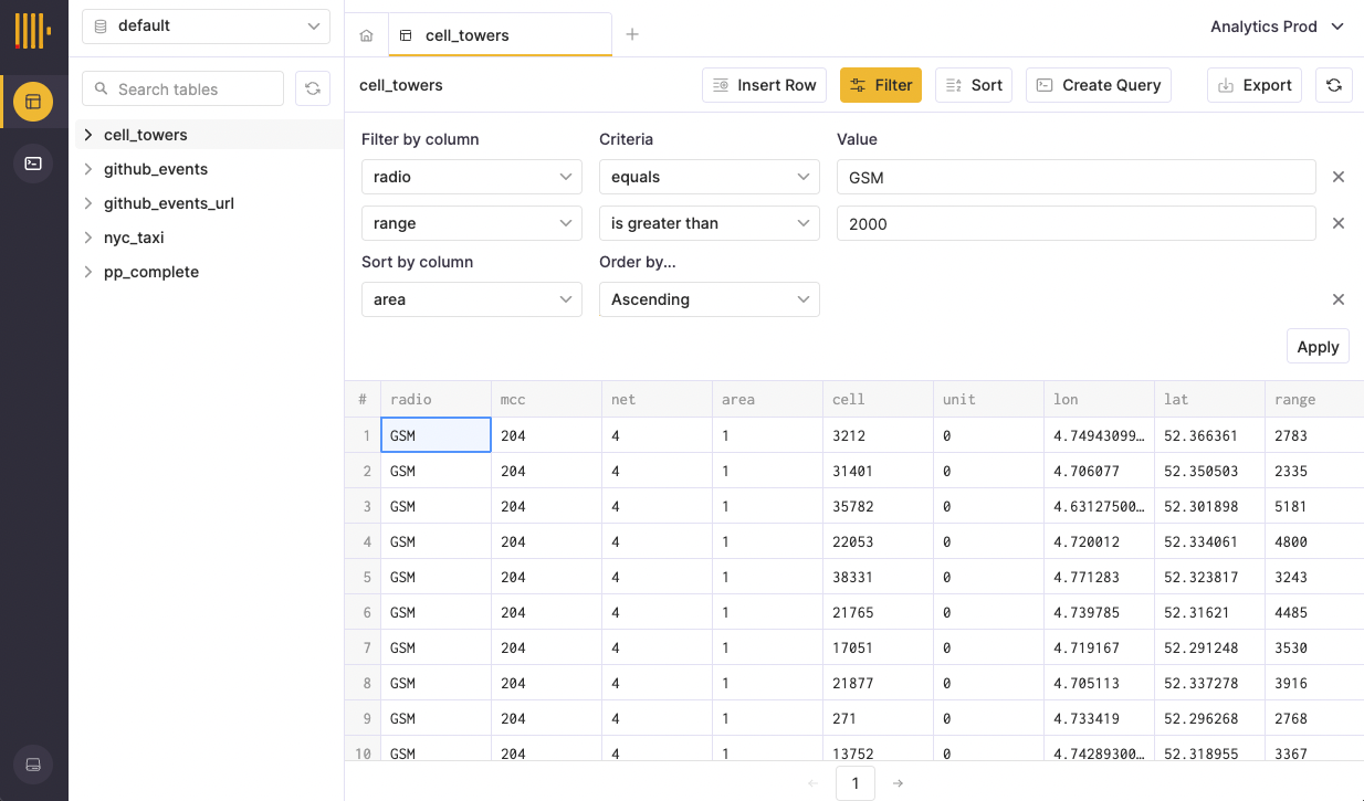 Filtering and sorting together